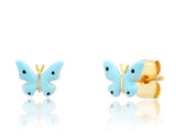 Enamel Butterfly Studs