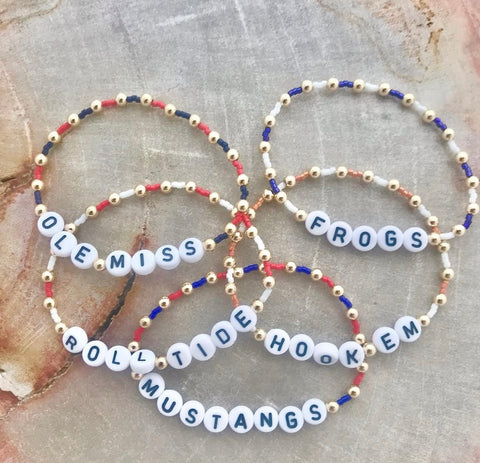 Colored Eifram College Bracelets