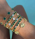 Fluted Flower Bracelet (More Colors)
