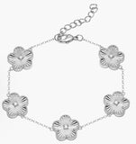 Fluted Flower Bracelet (More Colors)