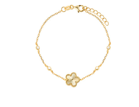 Fluted Clover Bracelet