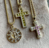 Donatella Cross Necklace