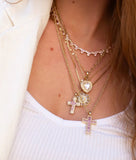 Donatella Cross Necklace