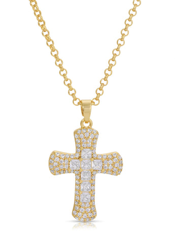 Donatella Cross Necklace