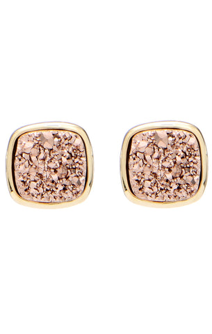 Rose Druzy Studs (Best Sellers)