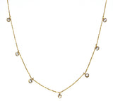Dangling Diamond By Yard Necklace
