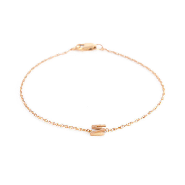 Rose Gold Love Letters Anklet