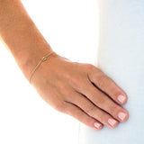 Tiny Block Letter Bracelet