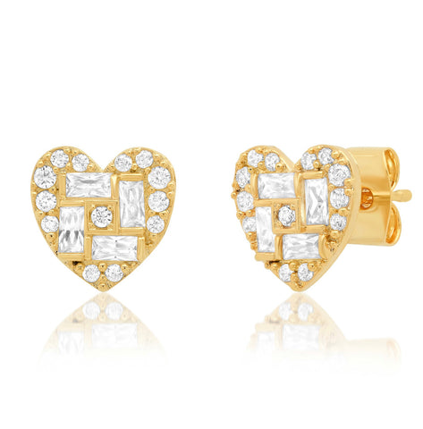 Alanah Heart Studs