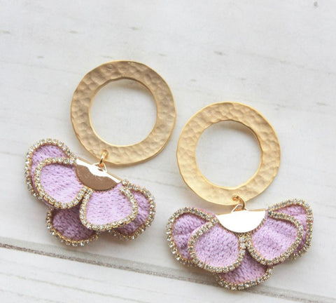 Celine Earrings - Lavendar