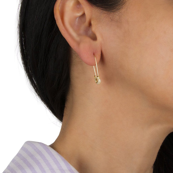 Tashi - Safety pin earrings