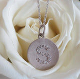 Diamond Capital Letter Initial Necklace