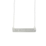 Latitude Longitude Bar Necklace