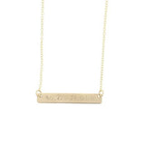 Latitude Longitude Bar Necklace