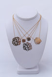 Hand Cut Lace Monogram Necklace