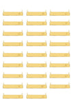 14kt gold vermeil bar necklace