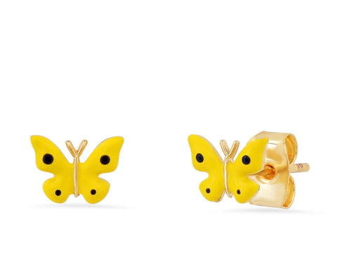 Enamel Butterfly Studs