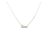 Tiny Pave Love Necklace (More Metals)