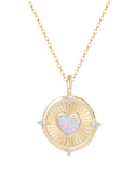 Radiant Opal Heart Necklace