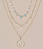 Radiant Opal Heart Necklace