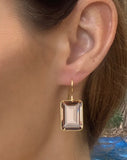 Valencia Emerald Cut Earrings (More Gem Options)