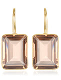 Valencia Emerald Cut Earrings (More Gem Options)