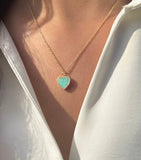 Opal Heart Necklaces