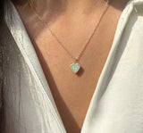 Opal Heart Necklaces