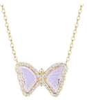 Mini Butterfly Opal Necklace (More Colors)