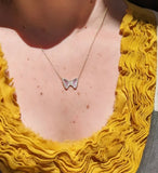 Mini Butterfly Opal Necklace (More Colors)