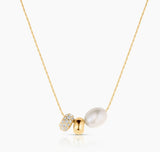 Isla Gold Bead Snake Chain Necklace