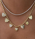 Golden Love Charm Necklace