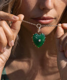 Malene Green Jade Heart Bail