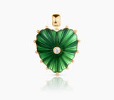 Malene Green Jade Heart Bail