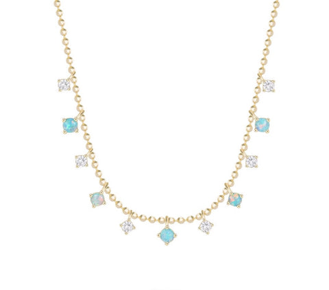 Lights in the Milky Way Opal Necklace - Mini