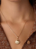 Shimmer Scallop Shell Charm