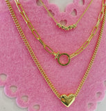 Lou Heart Charm Necklace