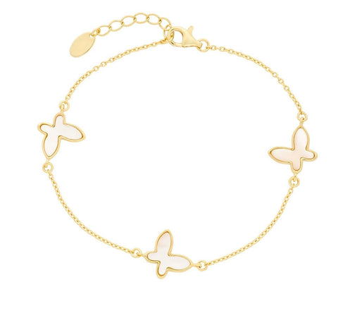 Mother of Pearl Butterfly Bracelet