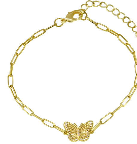 Fluted Butterfly Bracelet