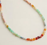 Rainbow Opal Nugget Necklace