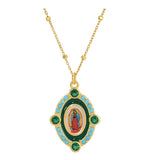 Our Emerald Lady Of Guadalupe Necklace