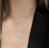 Mini Butterfly Opal Necklace