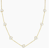 Enamel Multi Heart Necklace