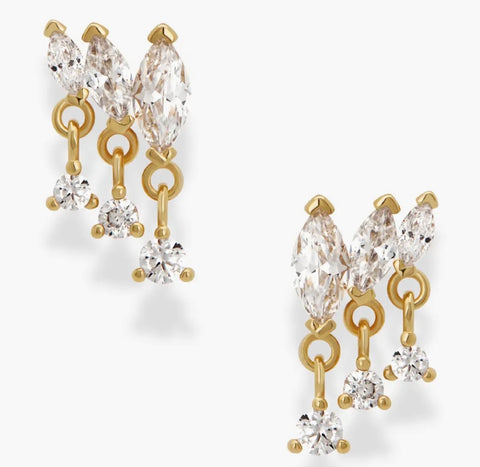 Gabby Marquise Dangle Studs