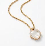 Lover Heart Necklace - Moonstone