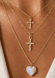 Lover Heart Necklace - Moonstone