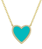 Enamel Heart Necklace (More Colors)