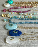 Beaded Citrine and Amazonite Necklace