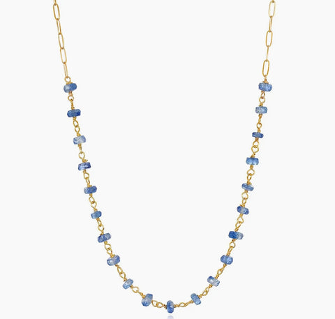 Kyanite Paperclip Necklace