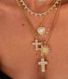 Donatella Cross Necklace